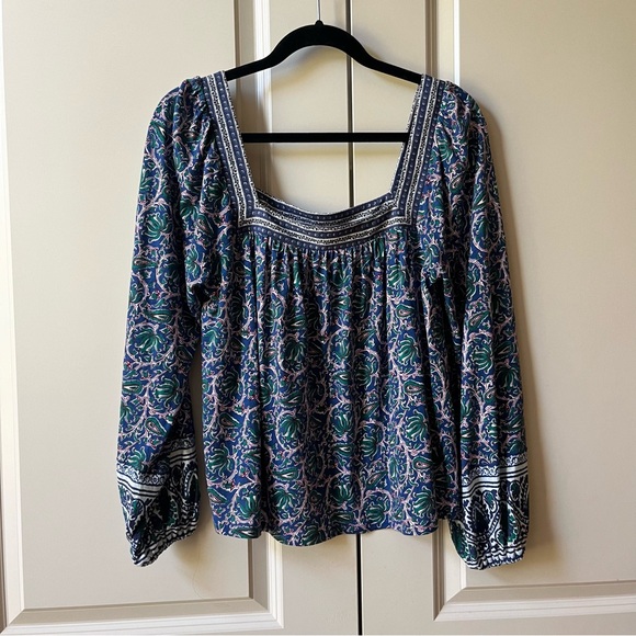 Like New Boden Square Neck Swing Jersey Printed Top - Picture 2 of 7